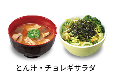 とん汁チョレギサラダセット