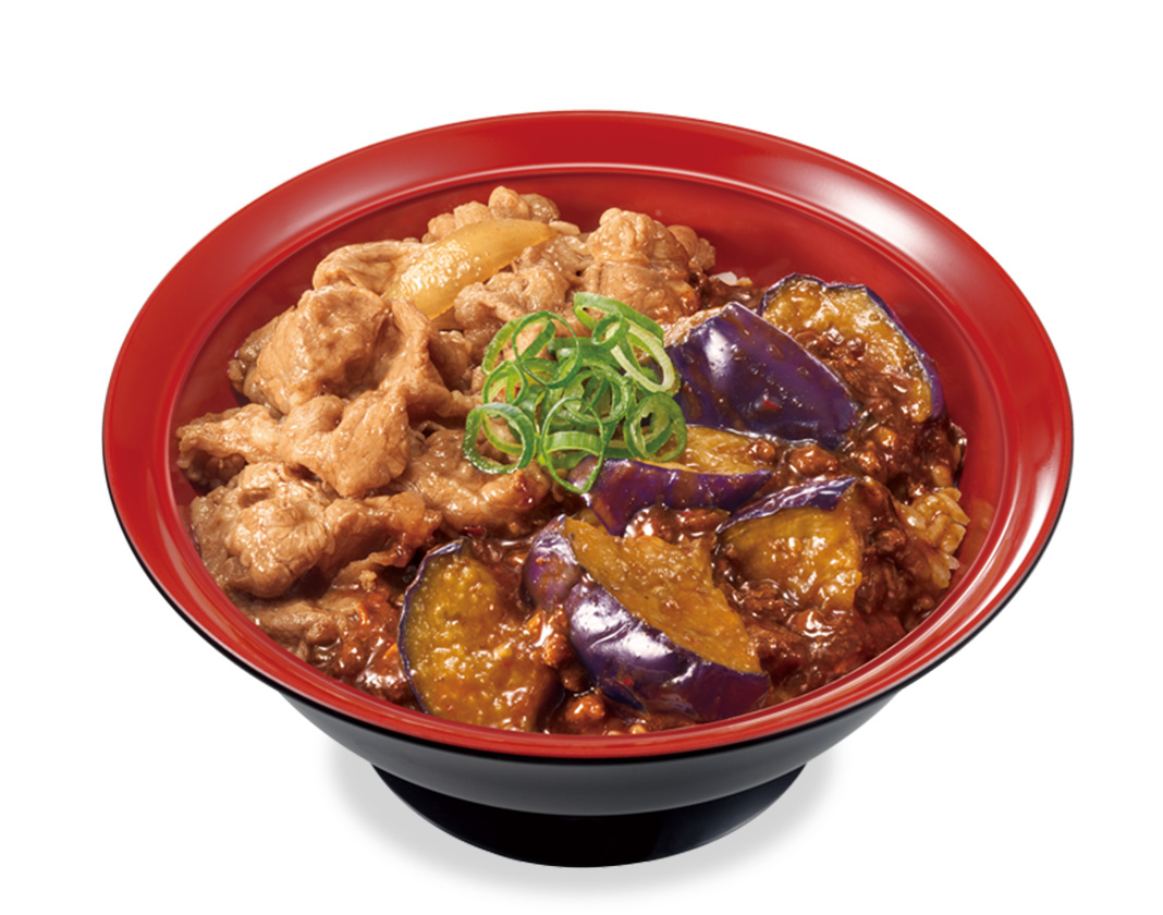 シビ辛麻婆茄子牛丼